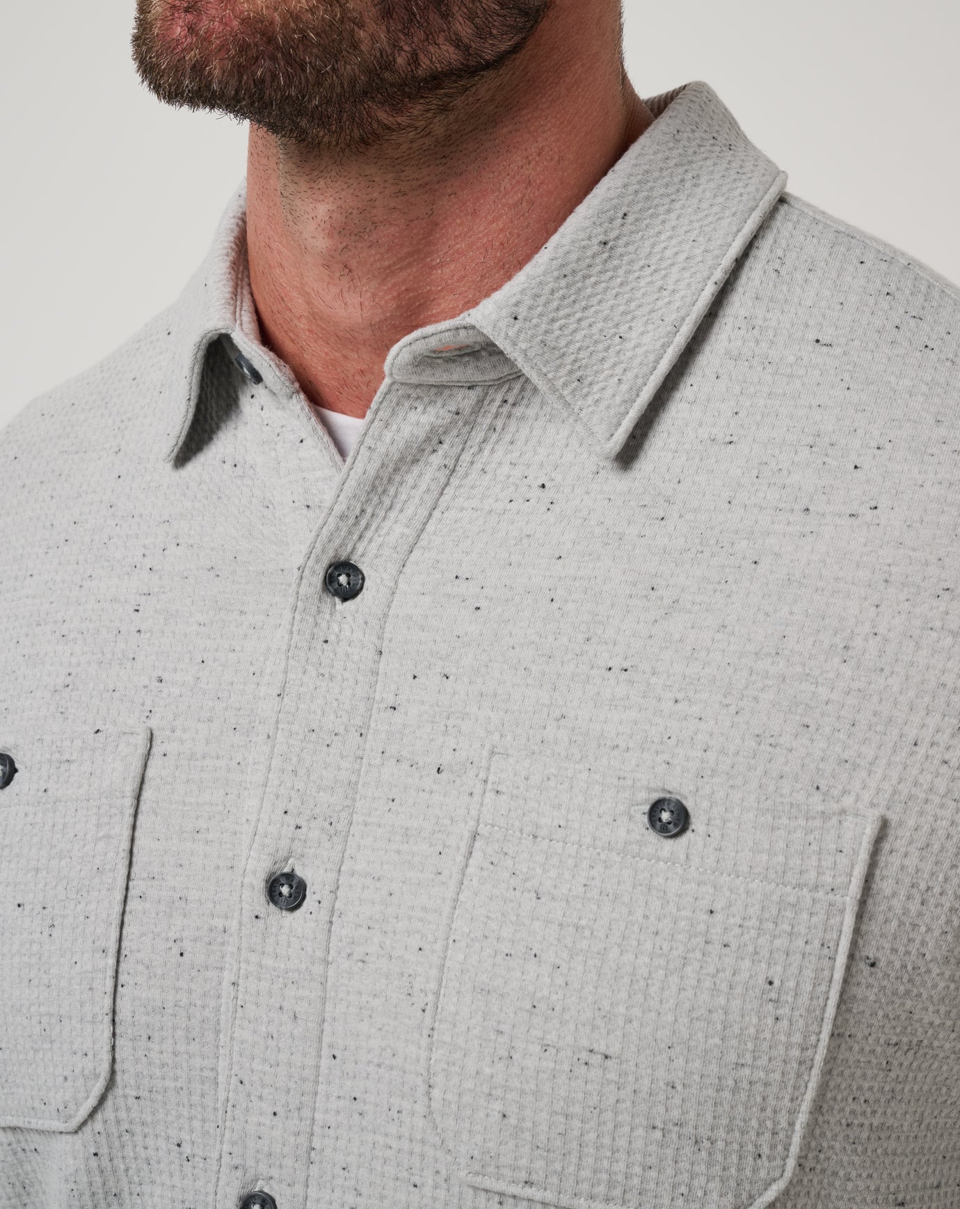 Cloud Waffle Shirt Jacket - Travis Mathew