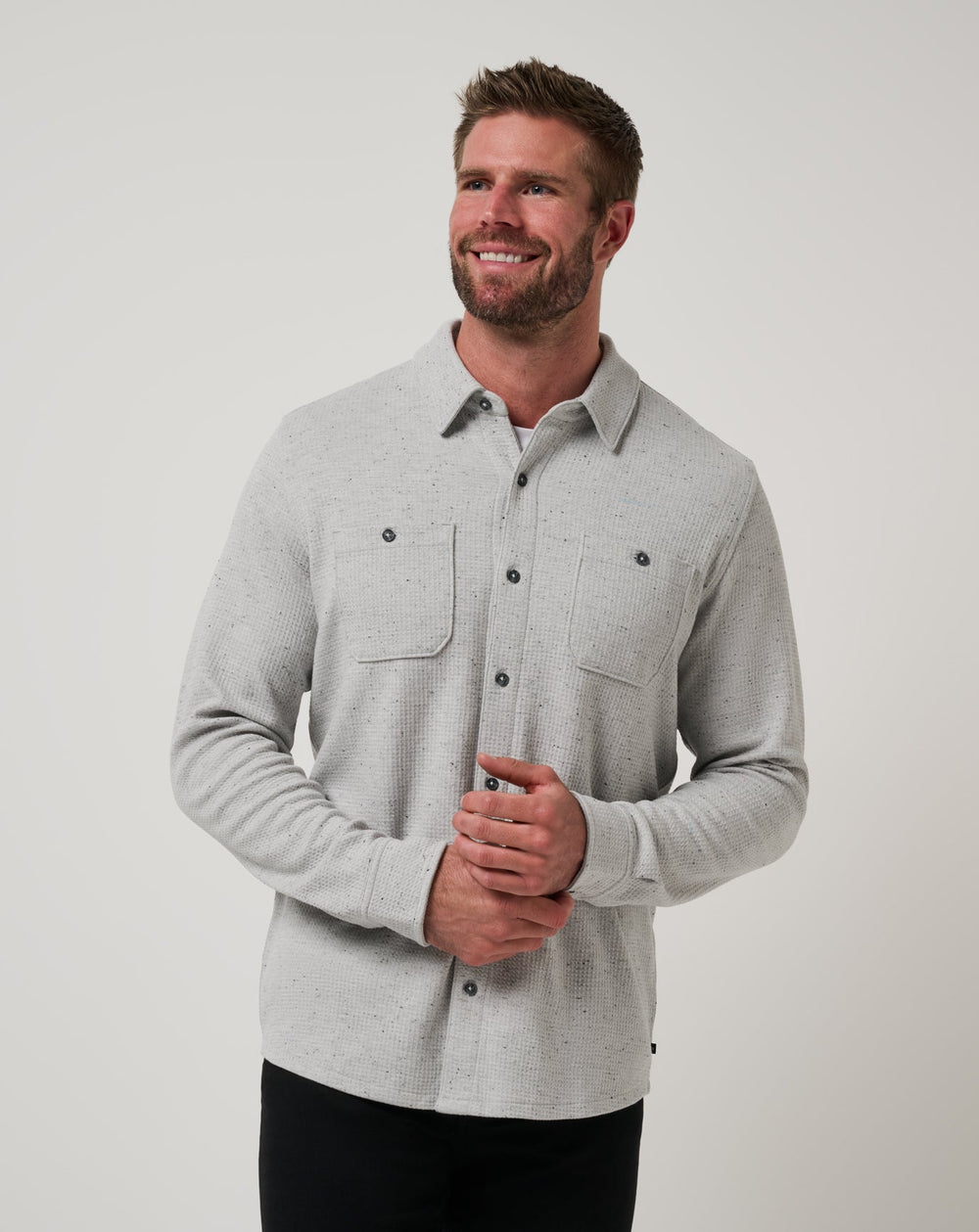 Cloud Waffle Shirt Jacket - Travis Mathew