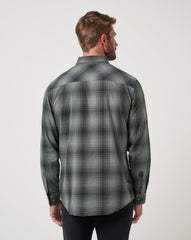 Cloud Flannel Plaid Button-Up - Travis Mathew