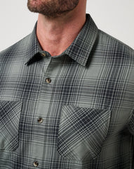 Cloud Flannel Plaid Button-Up - Travis Mathew