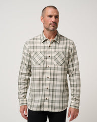 Cloud Flannel Plaid Button-Up - Travis Mathew
