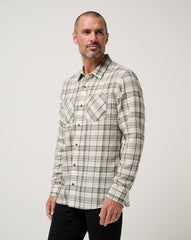 Cloud Flannel Plaid Button-Up - Travis Mathew