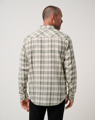 Cloud Flannel Plaid Button-Up - Travis Mathew