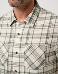 Cloud Flannel Plaid Button-Up - Travis Mathew