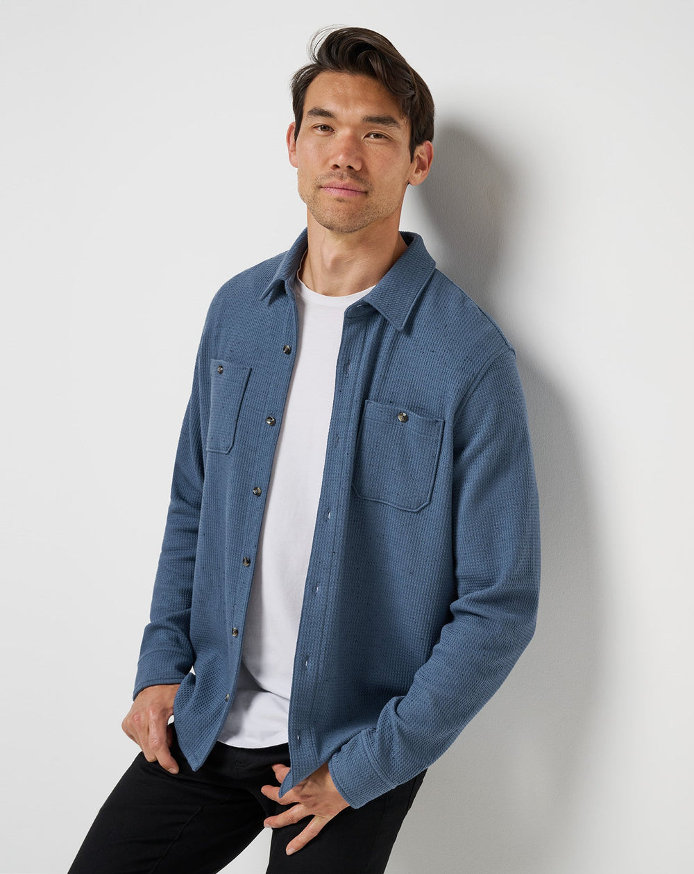 Cloud Waffle Shirt Jacket - Travis Mathew