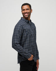 Cloud Flannel Plaid Button-Up - Travis Mathew
