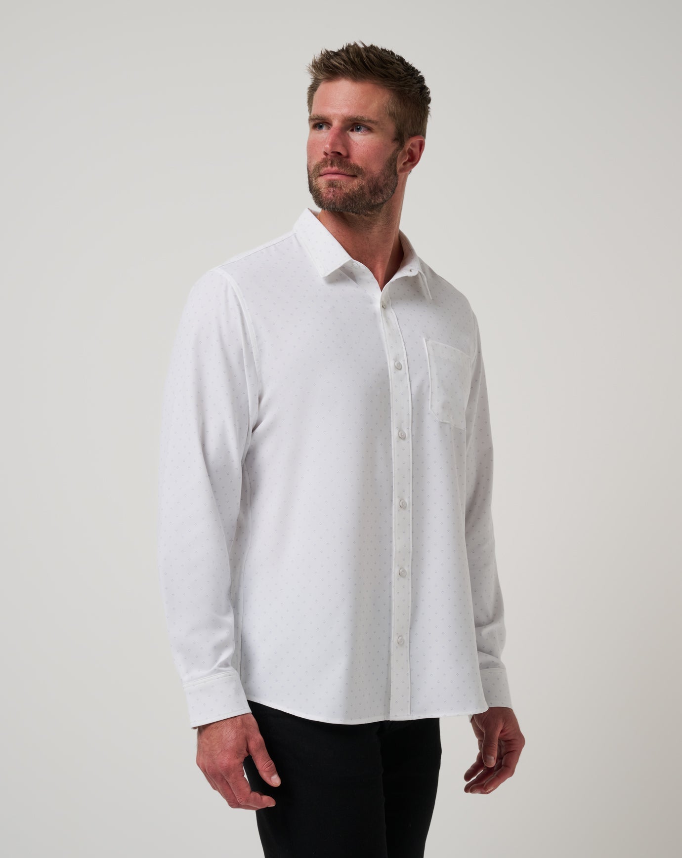 Techwoven Tidbits Button-Up - Travis Mathew