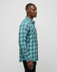Cloud Flannel Plaid Button-Up - Travis Mathew