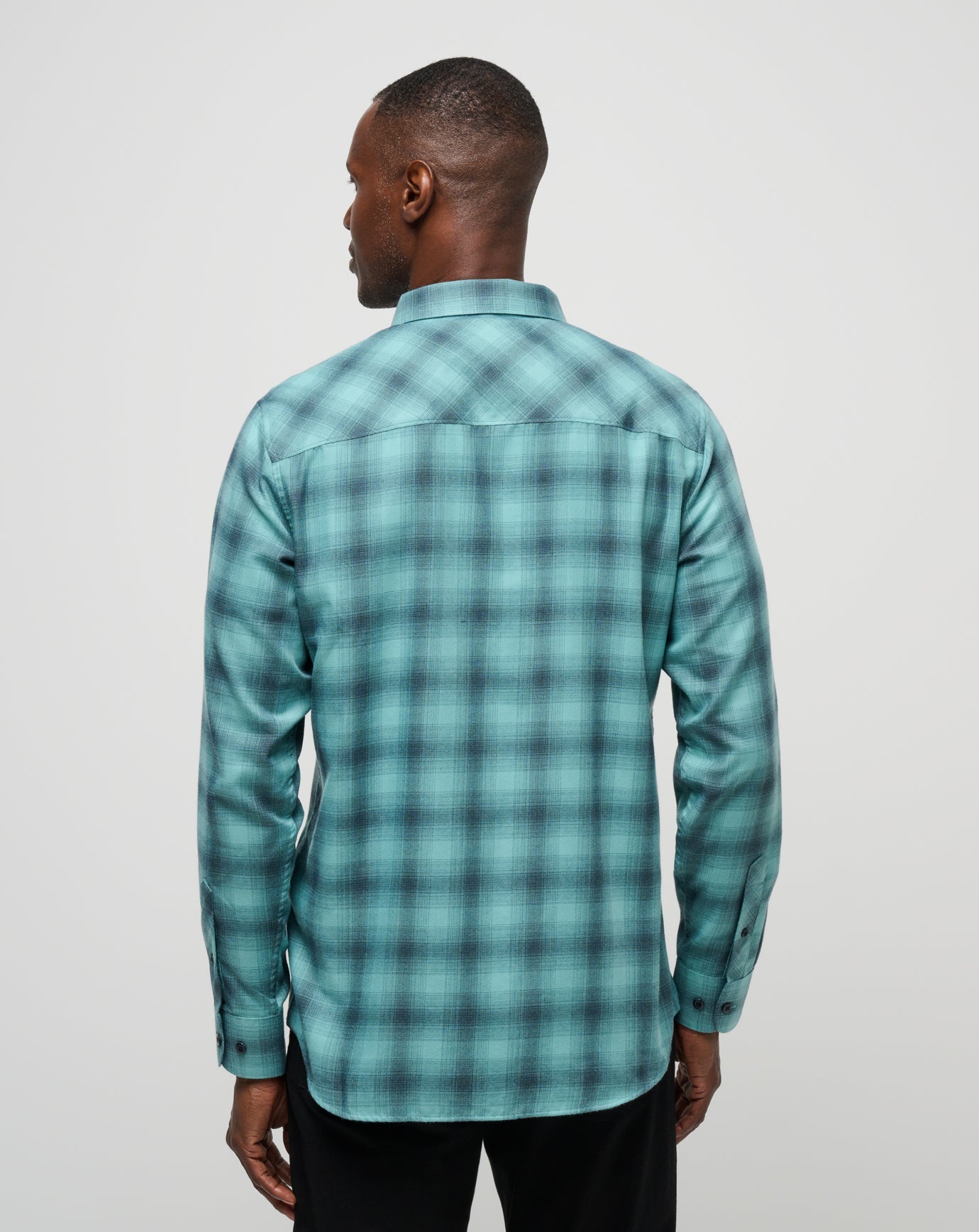 Cloud Flannel Plaid Button-Up - Travis Mathew