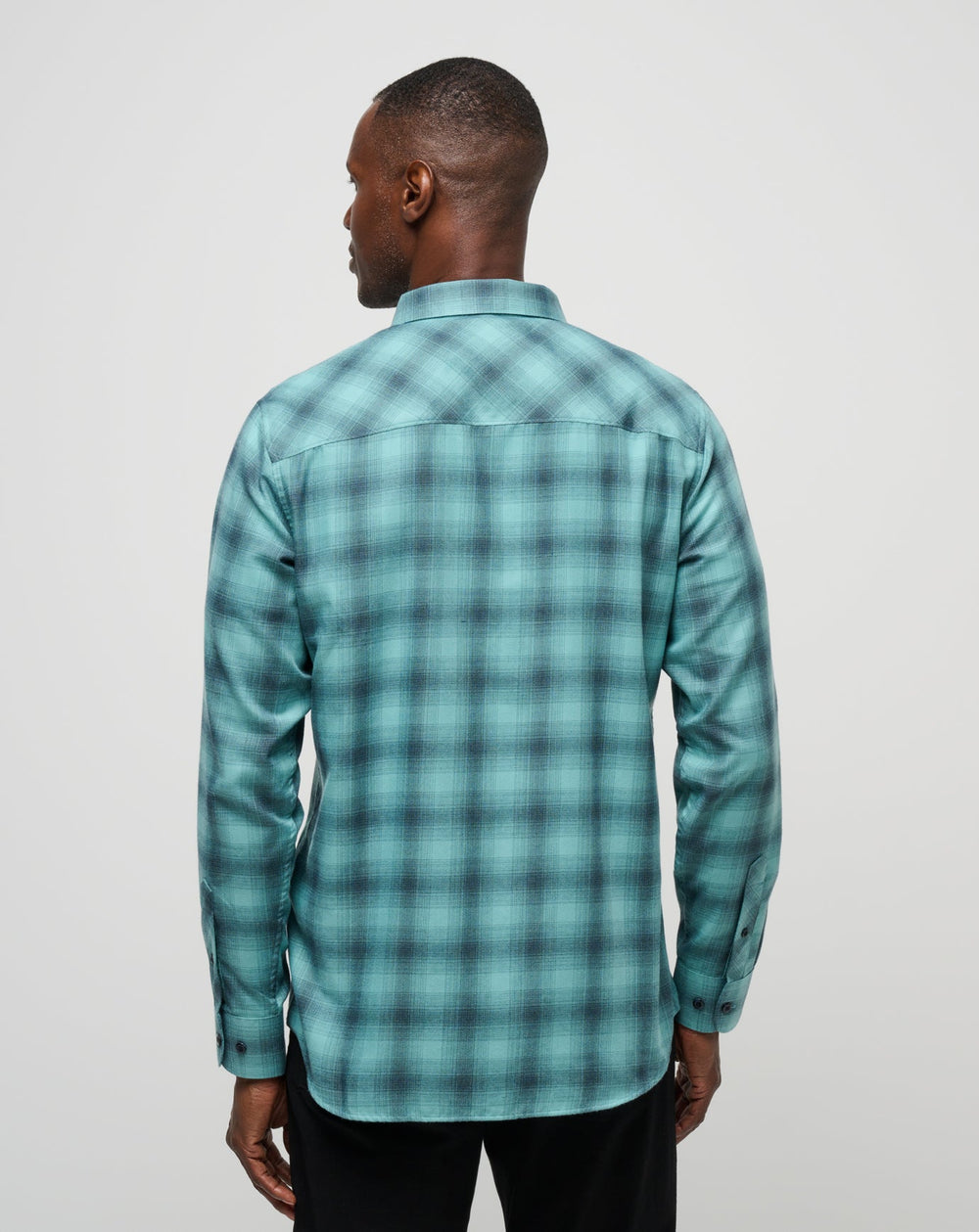 Cloud Flannel Plaid Button-Up - Travis Mathew