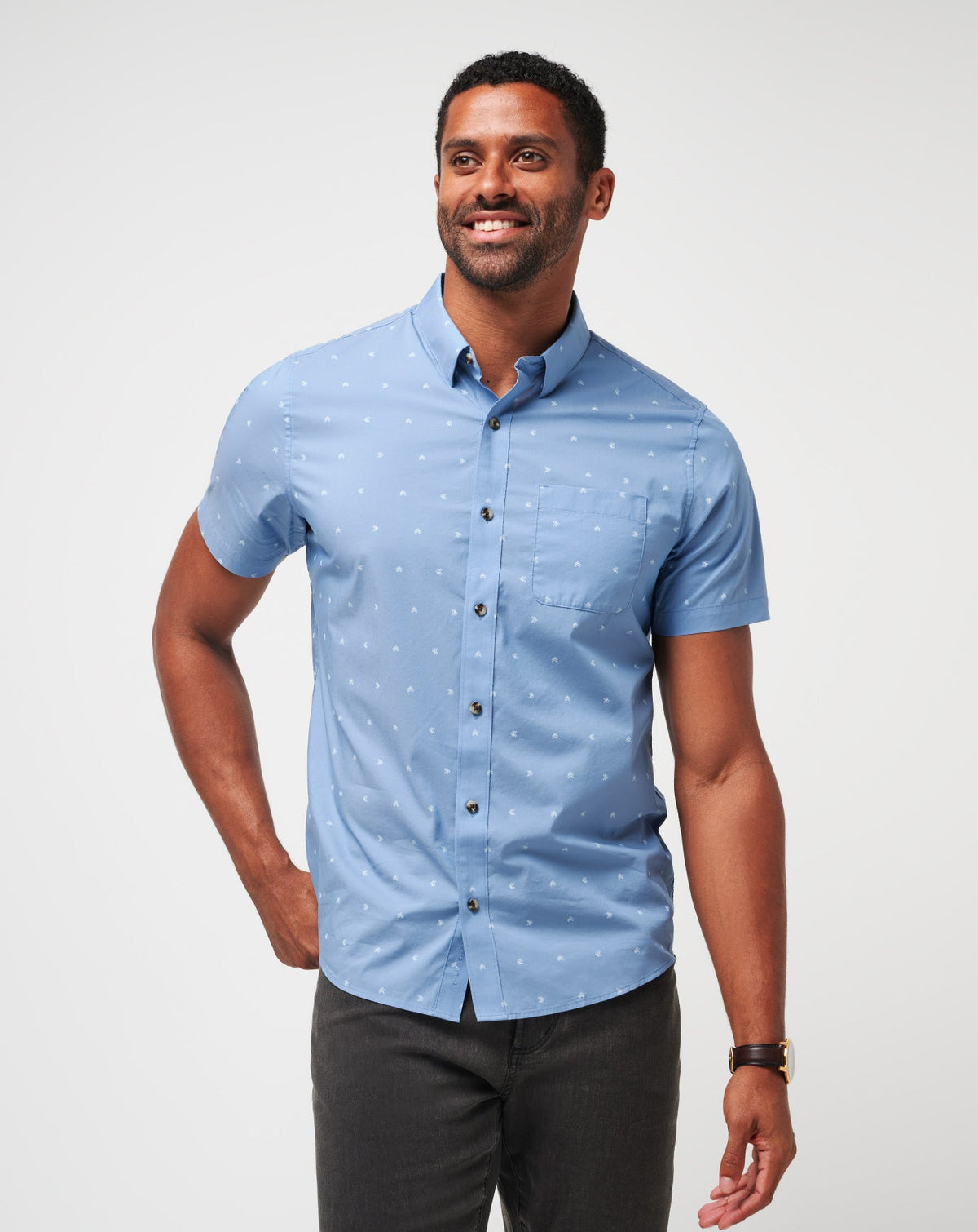 Wind It In Button-Up - Travis Mathew
