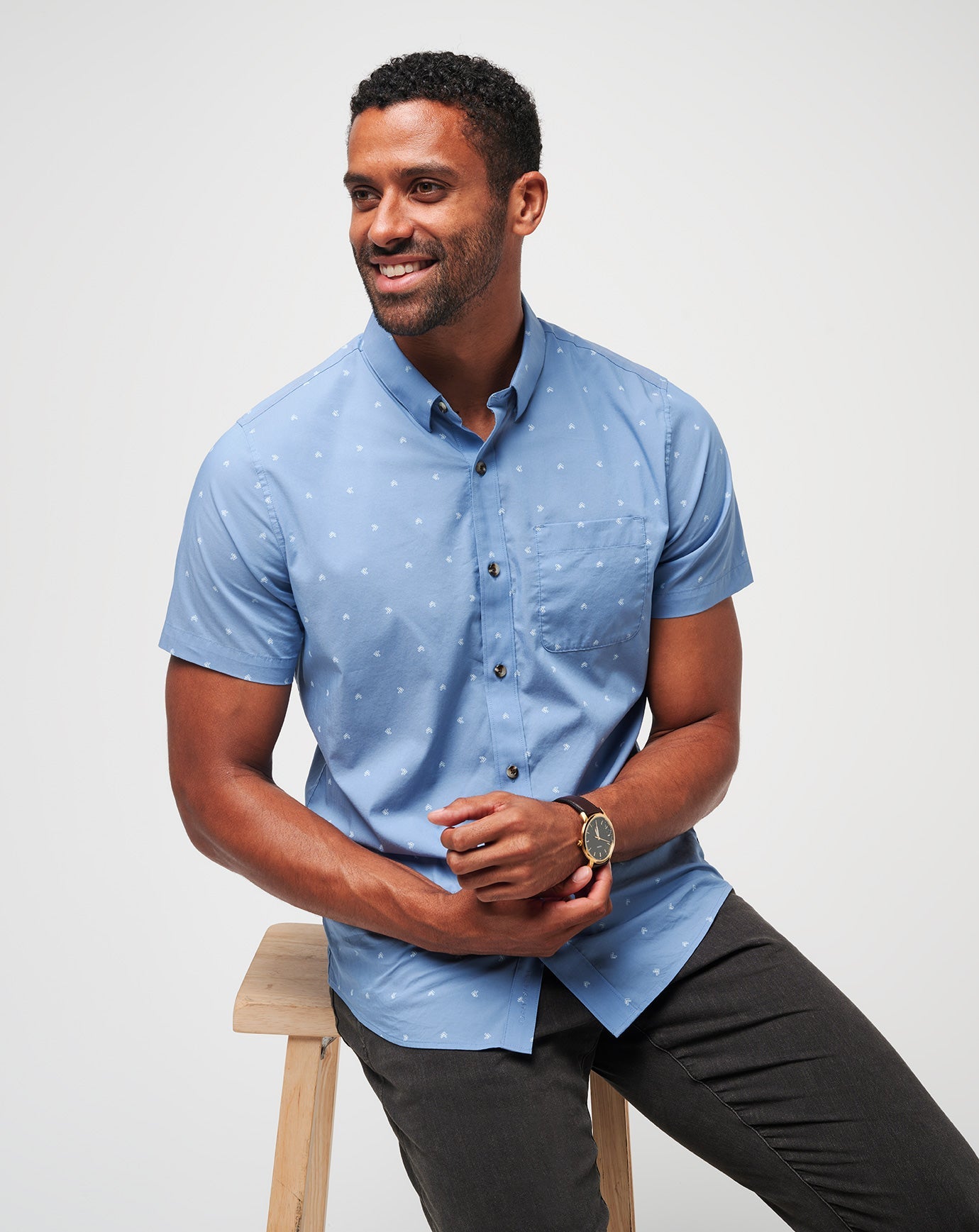 Wind It In Button-Up - Travis Mathew