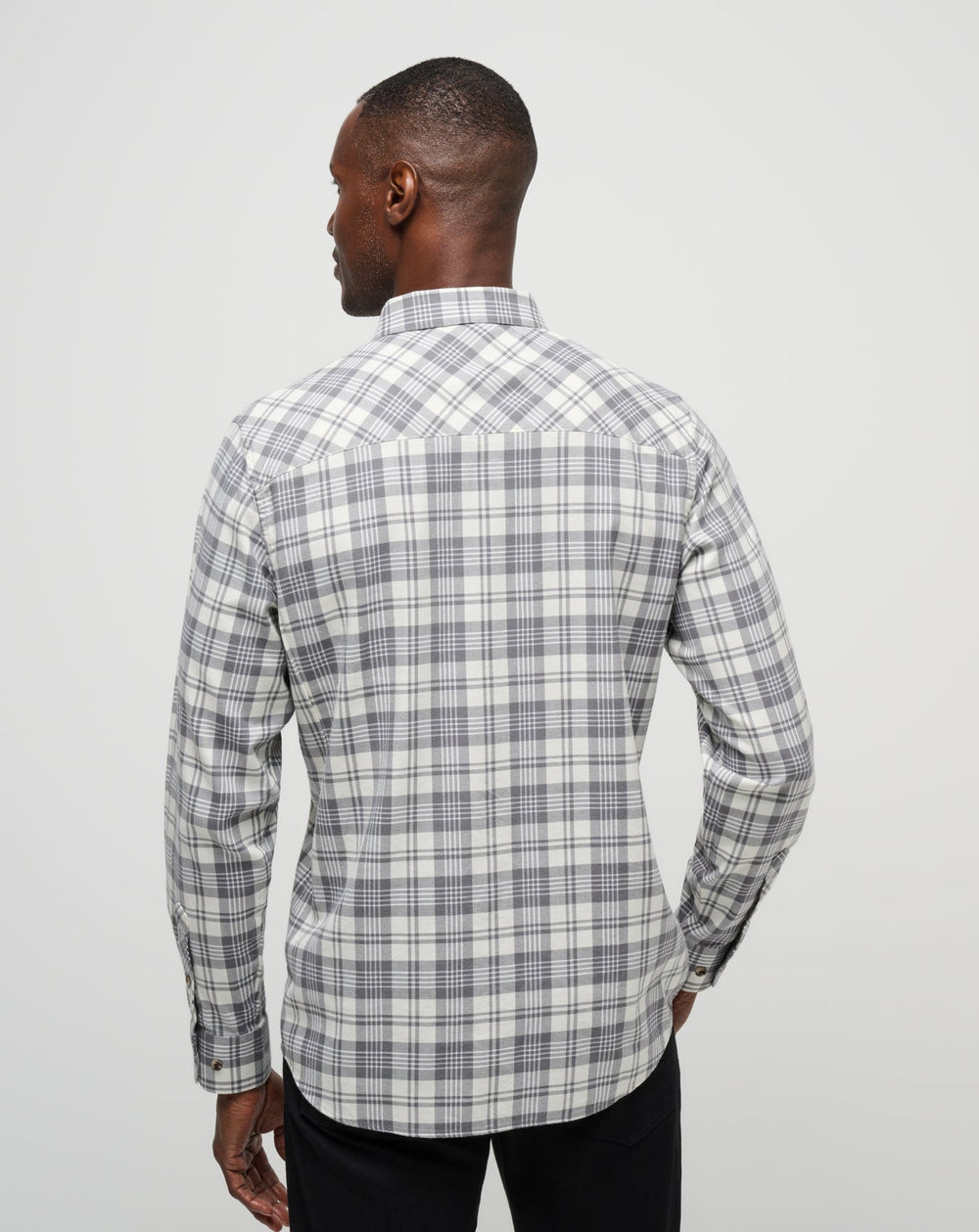 Cloud Flannel Plaid Button-Up - Travis Mathew