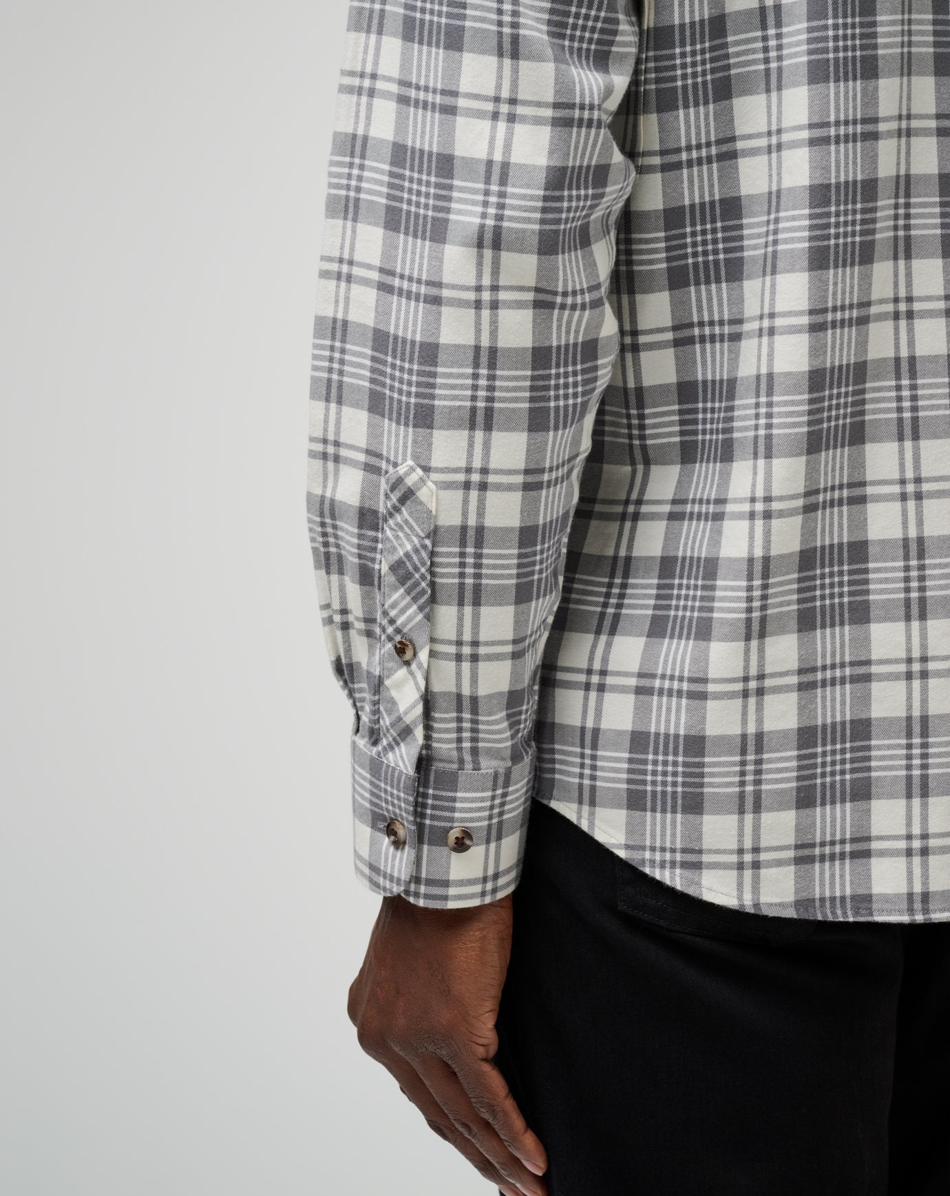 Cloud Flannel Plaid Button-Up - Travis Mathew