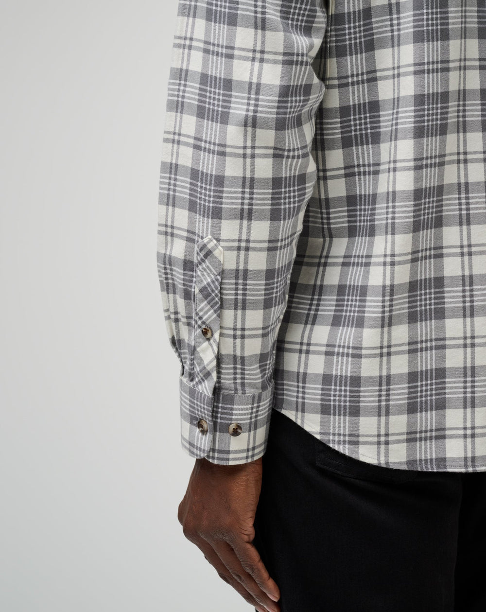 Cloud Flannel Plaid Button-Up - Travis Mathew
