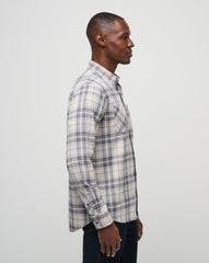 Cloud Flannel Plaid Button-Up - Travis Mathew