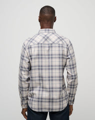 Cloud Flannel Plaid Button-Up - Travis Mathew