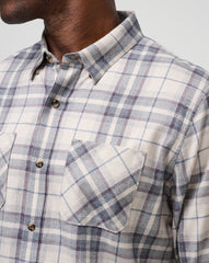 Cloud Flannel Plaid Button-Up - Travis Mathew