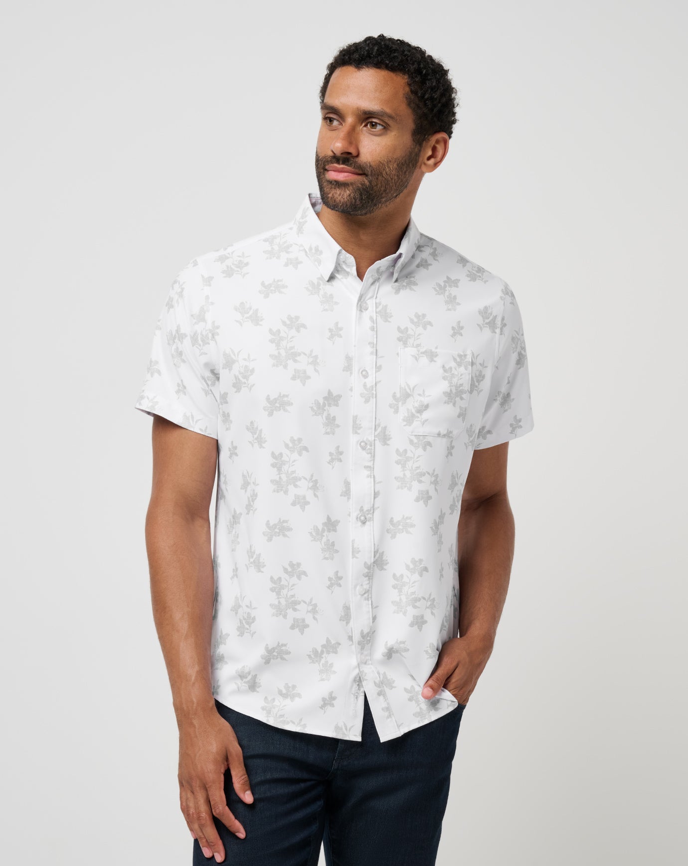 Mist On The Lake Button-Up - Travis Mathew