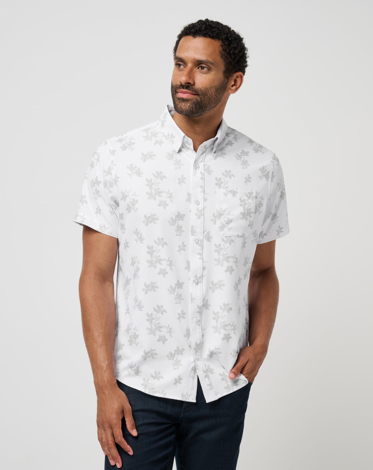 Mist On The Lake Button-Up - Travis Mathew