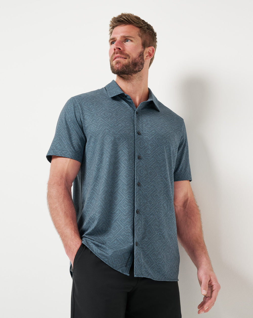 Knit Featherweight Night Button-Up - Travis Mathew