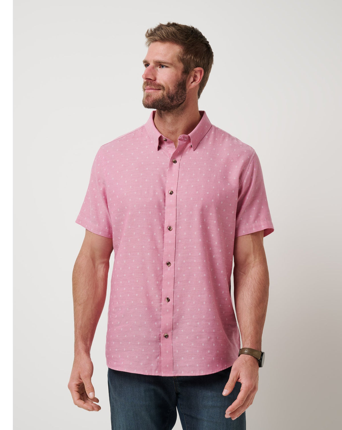 Early Check In Button-Up - Travis Mathew