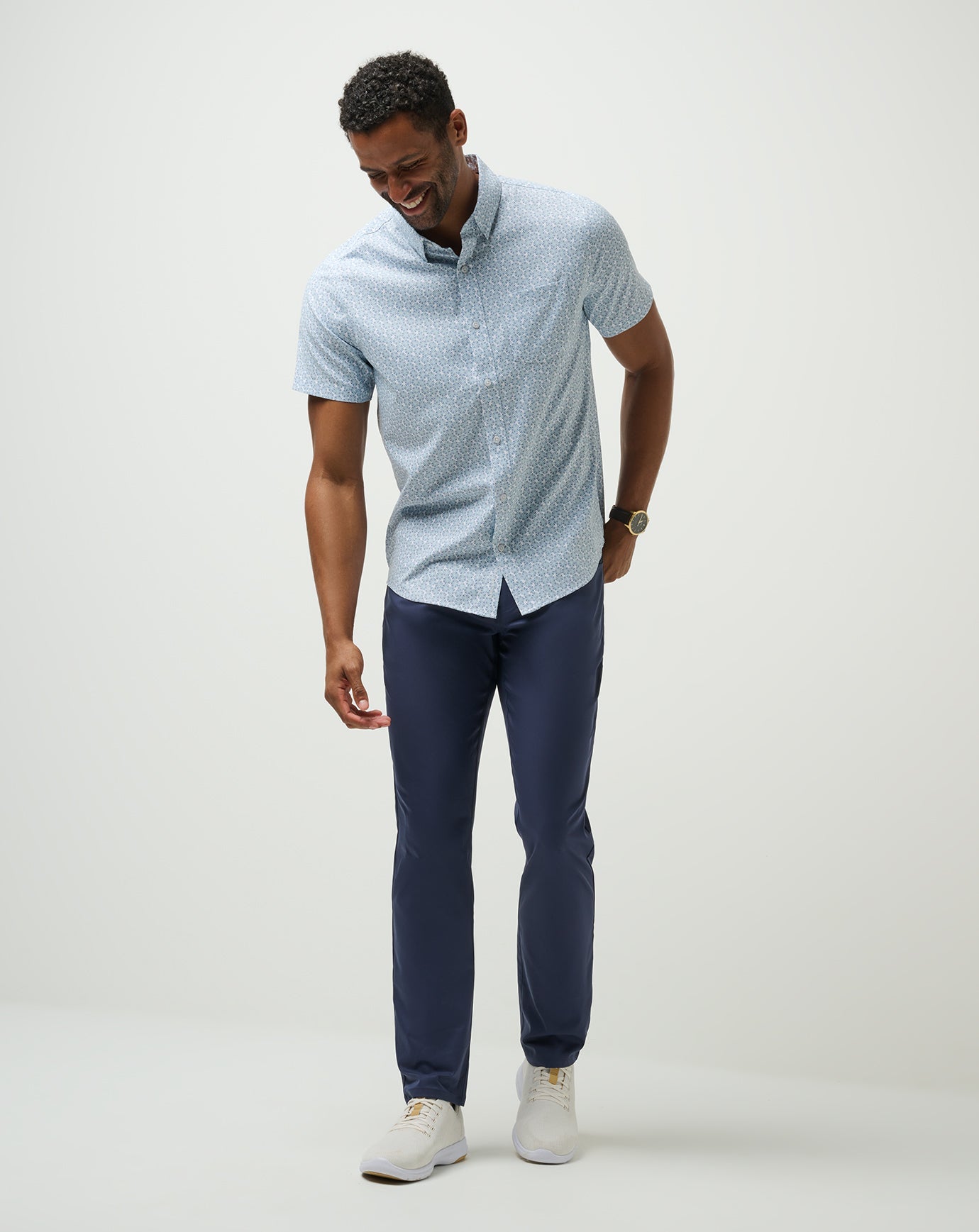 Techwoven Country Mile Button-Up - Travis Mathew