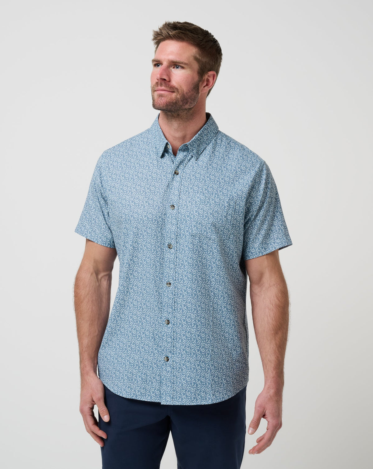 Techwoven Country Mile Button-Up - Travis Mathew