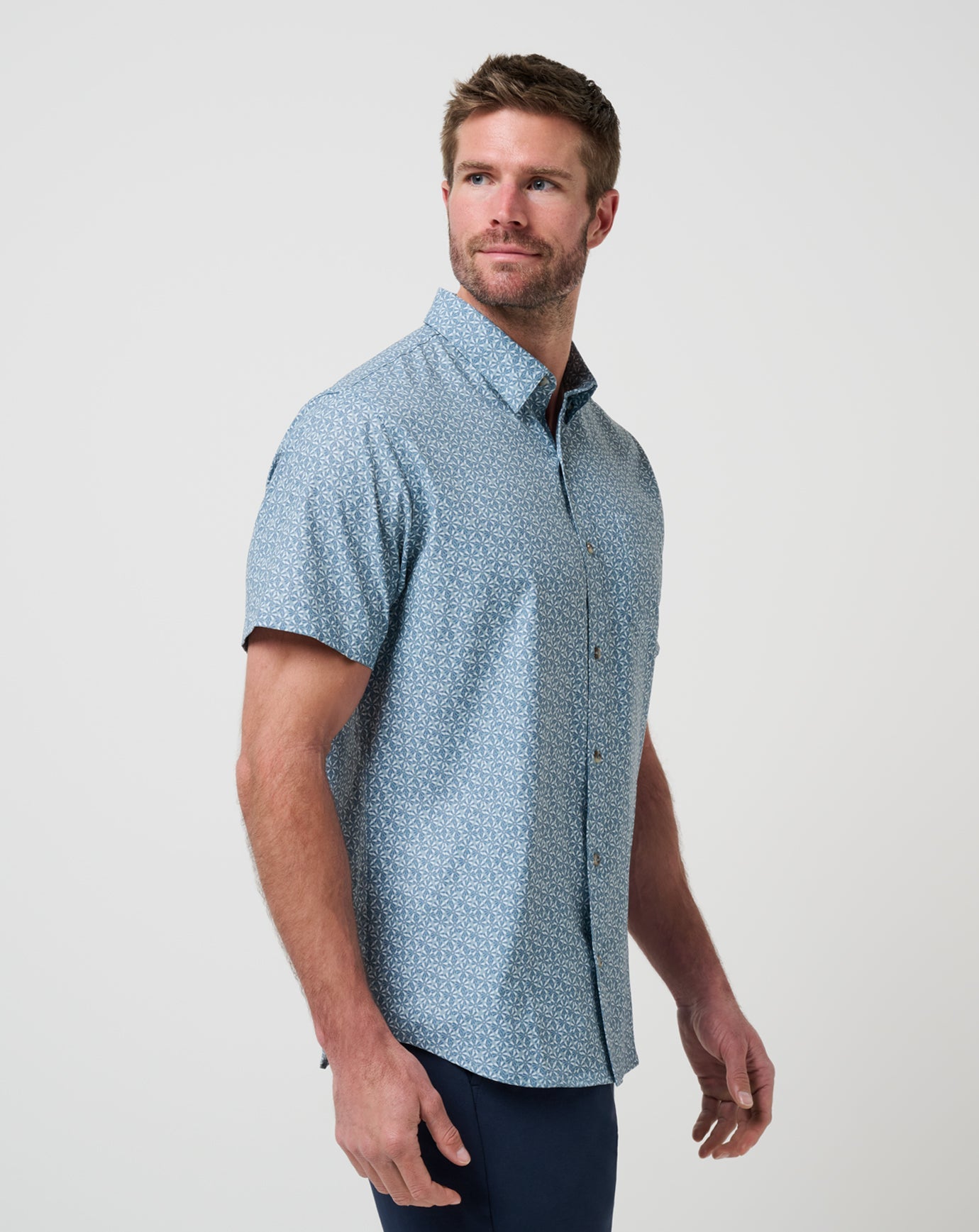 Techwoven Country Mile Button-Up - Travis Mathew