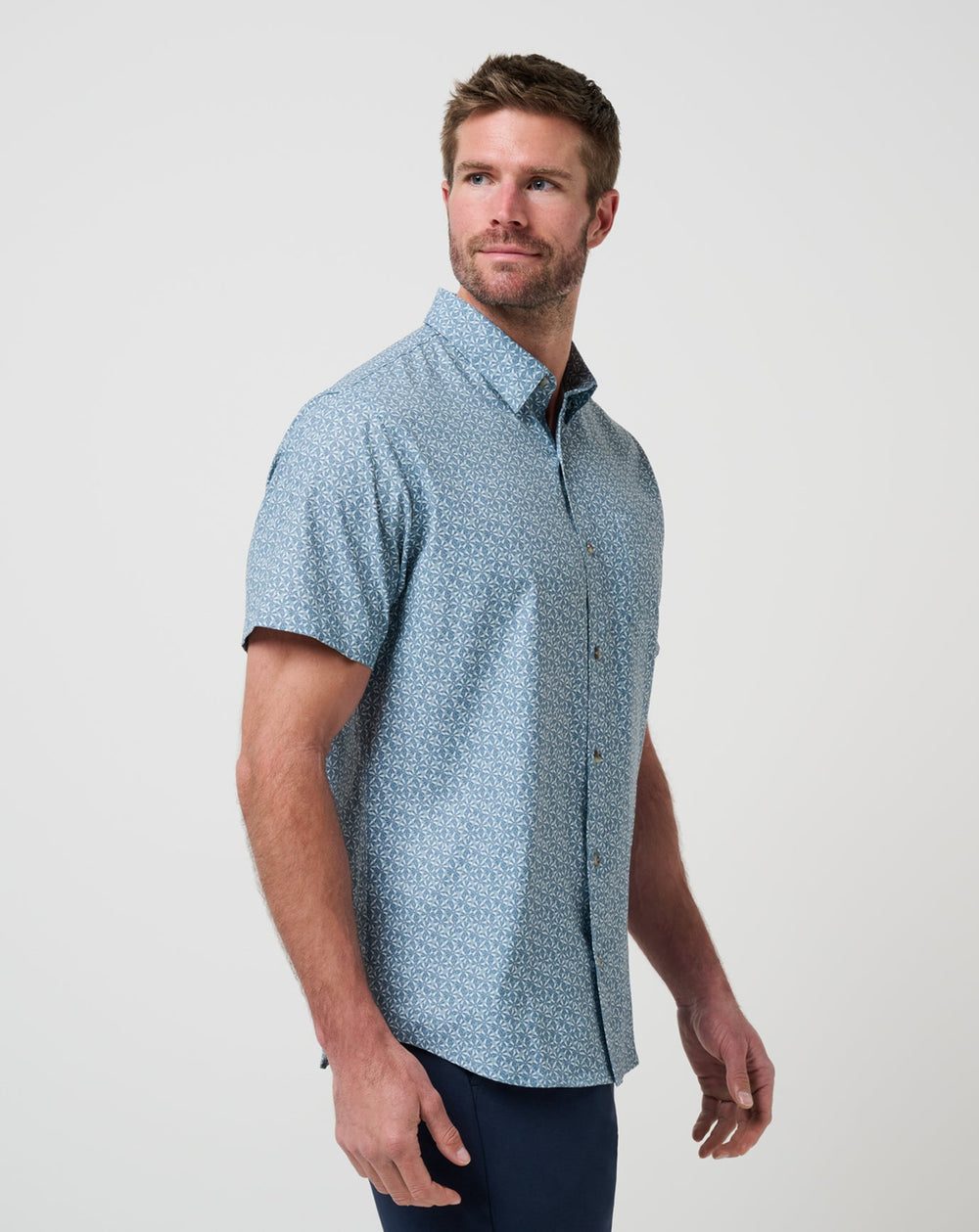 Techwoven Country Mile Button-Up - Travis Mathew