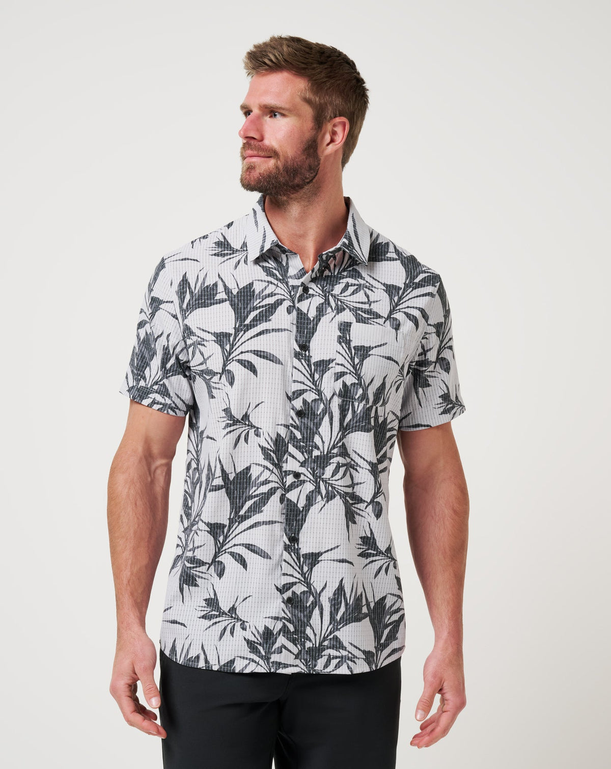 Light Map Button-Up - Travis Mathew