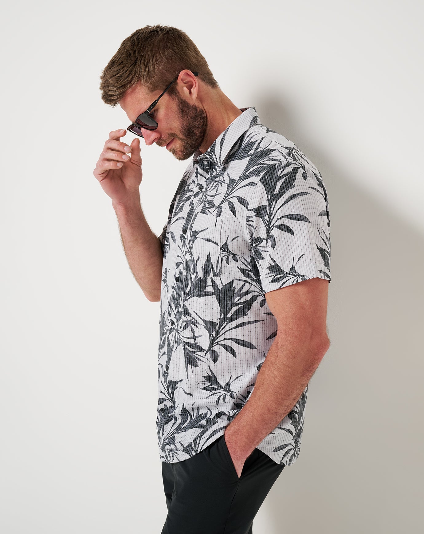 Light Map Button-Up - Travis Mathew