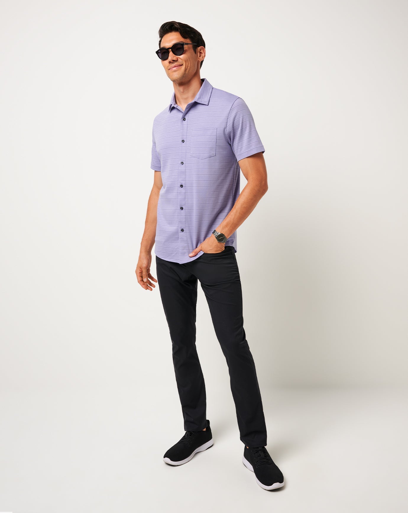 Knit Trip To The City Button-Up - Travis Mathew