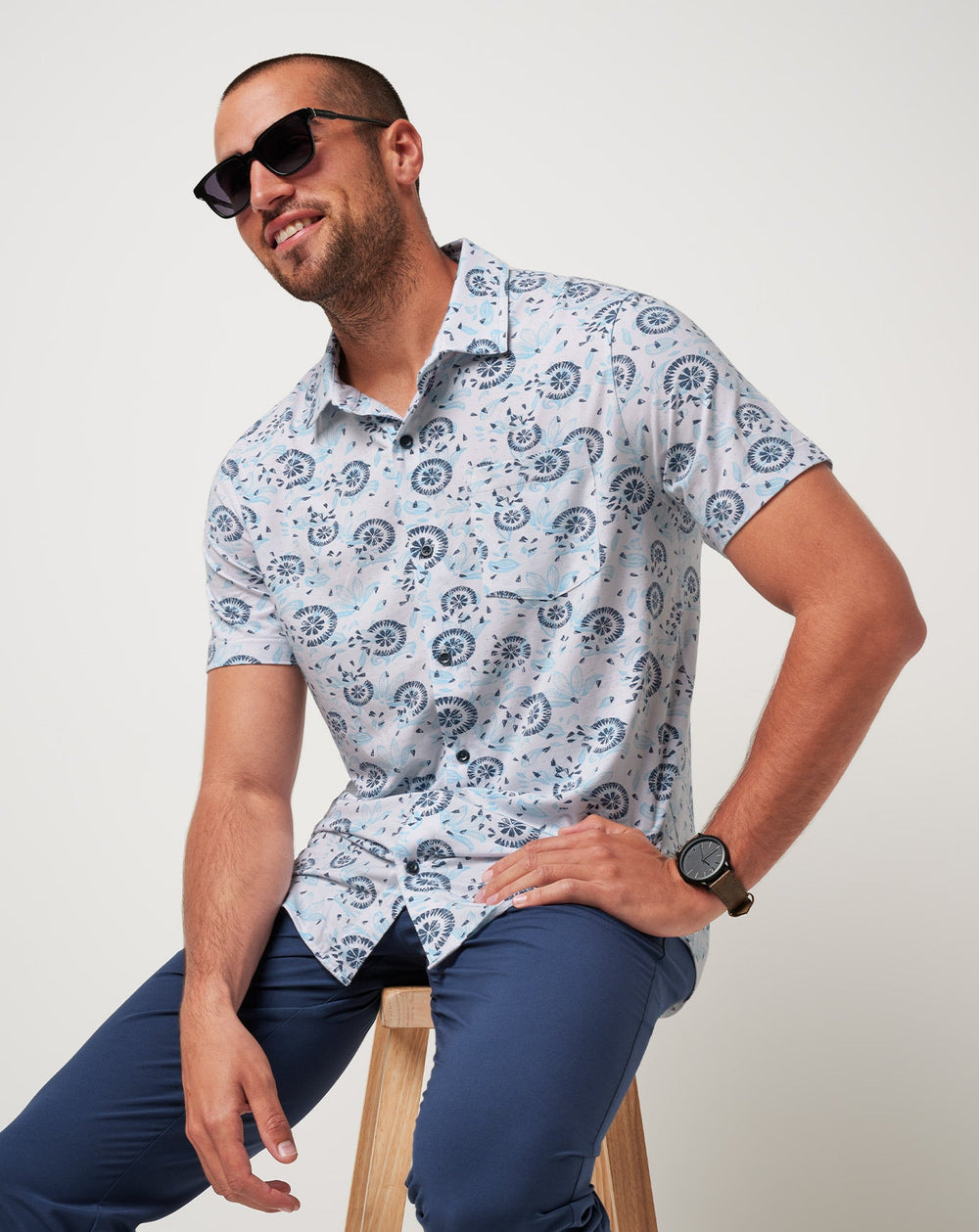 Knit Flourish Button-Up - Travis Mathew