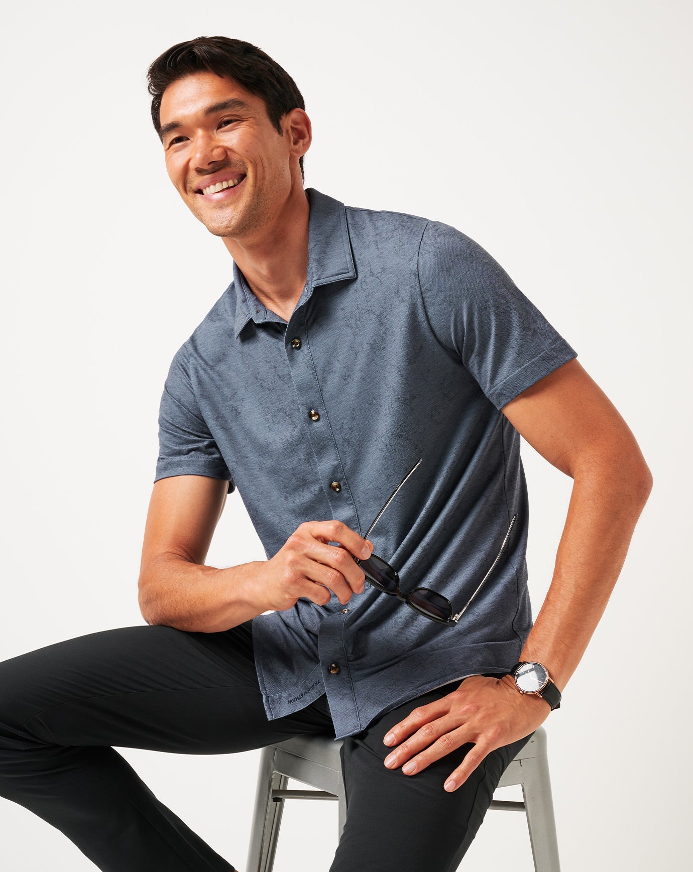 Knit Featherweight Tides Button-Up - Travis Mathew