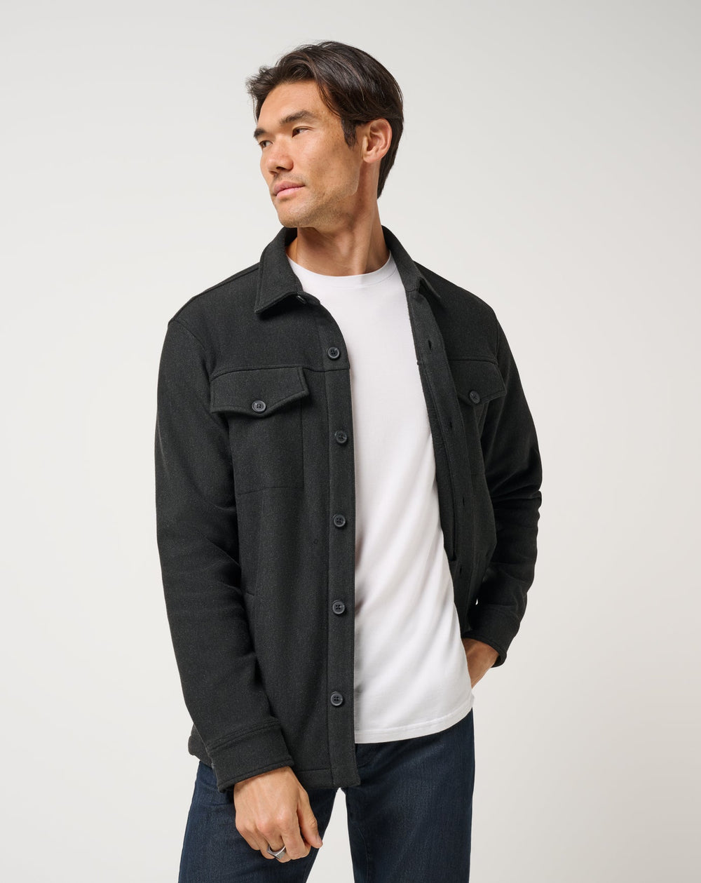 Are We There Yet Shirt Jacket - Travis Mathew