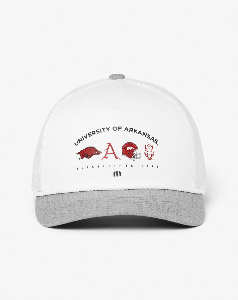 Arkansas Defensive Line Snapback Hat - Travis Mathew