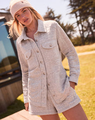Cloud Coastal Quilted Shacket - Travis Mathew