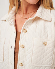 Diamond Quilted Shacket - Travis Mathew