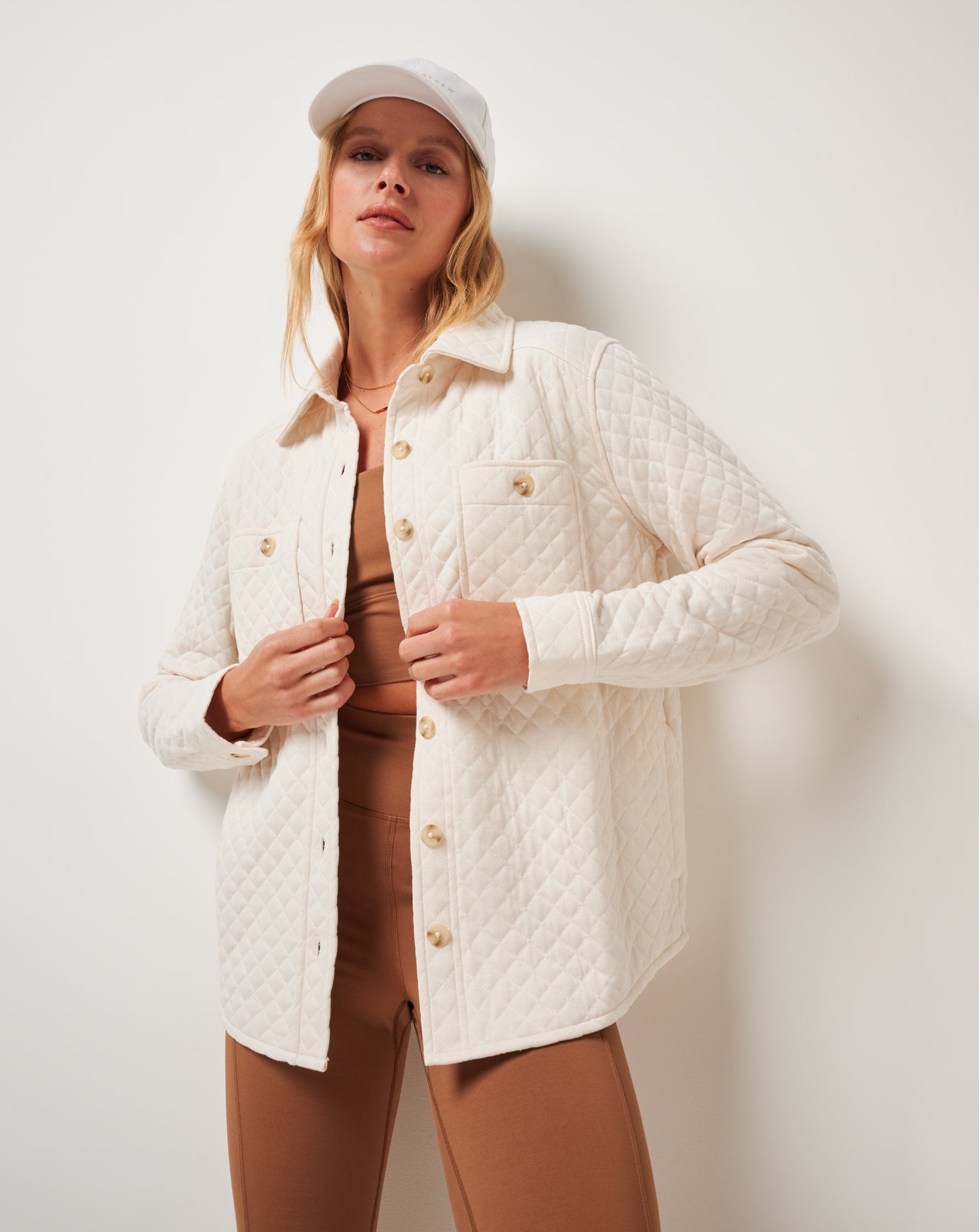Diamond Quilted Shacket - Travis Mathew