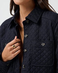 Diamond Quilted Shacket - Travis Mathew