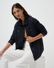 Diamond Quilted Shacket - Travis Mathew