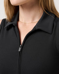 Moveknit Rib Zip Polo - Travis Mathew