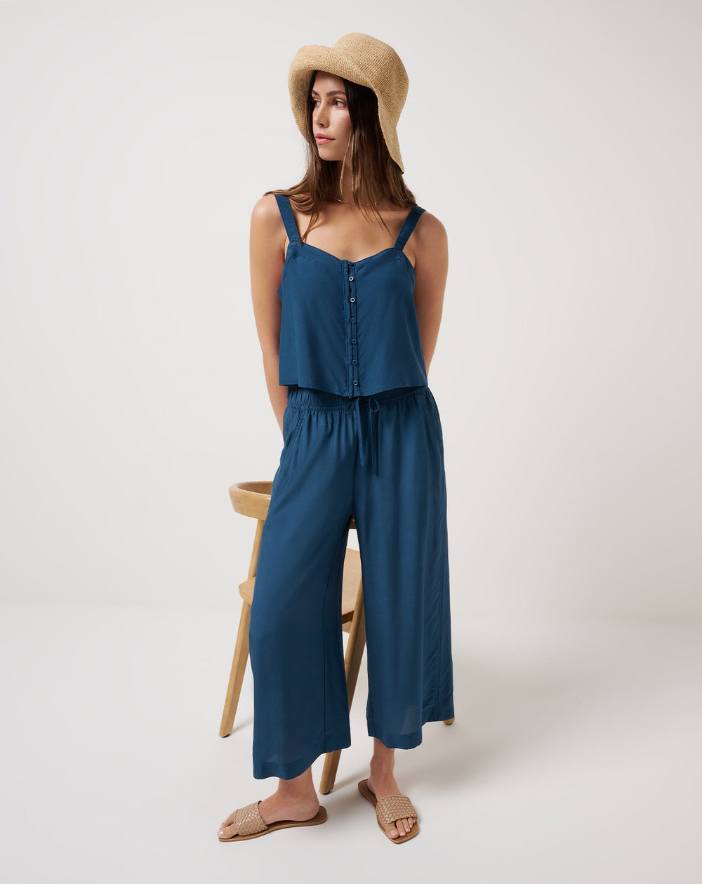 Savanna Cropped Wide Leg Pant - Travis Mathew