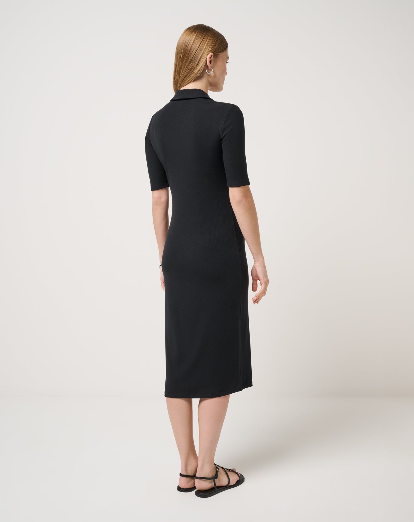 Cloud Rib Polo Midi Dress - Travis Mathew