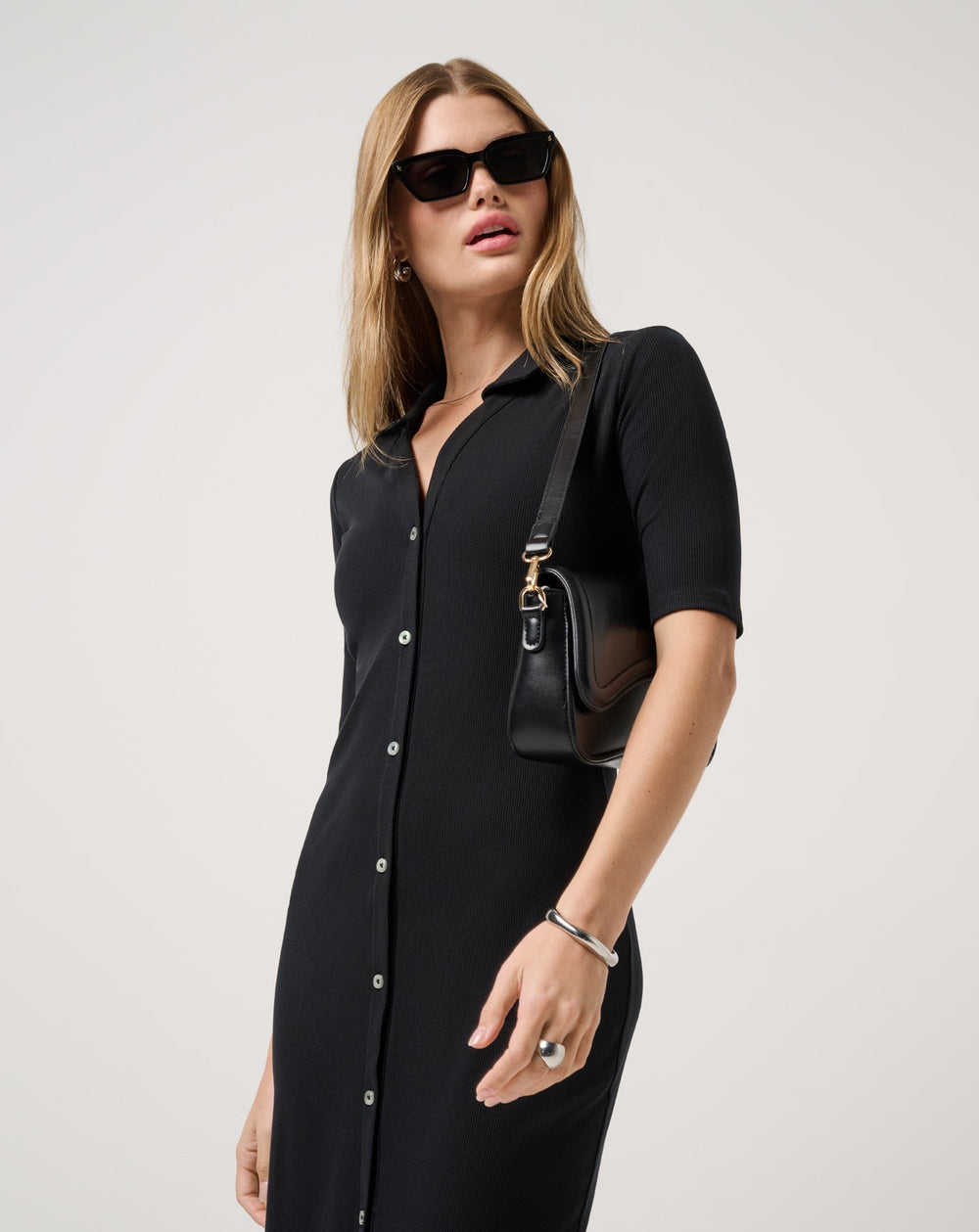 Cloud Rib Polo Midi Dress - Travis Mathew