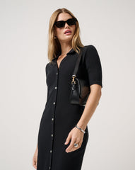 Cloud Rib Polo Midi Dress - Travis Mathew