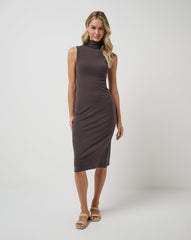 Cloud Rib Mock Neck Dress - Travis Mathew