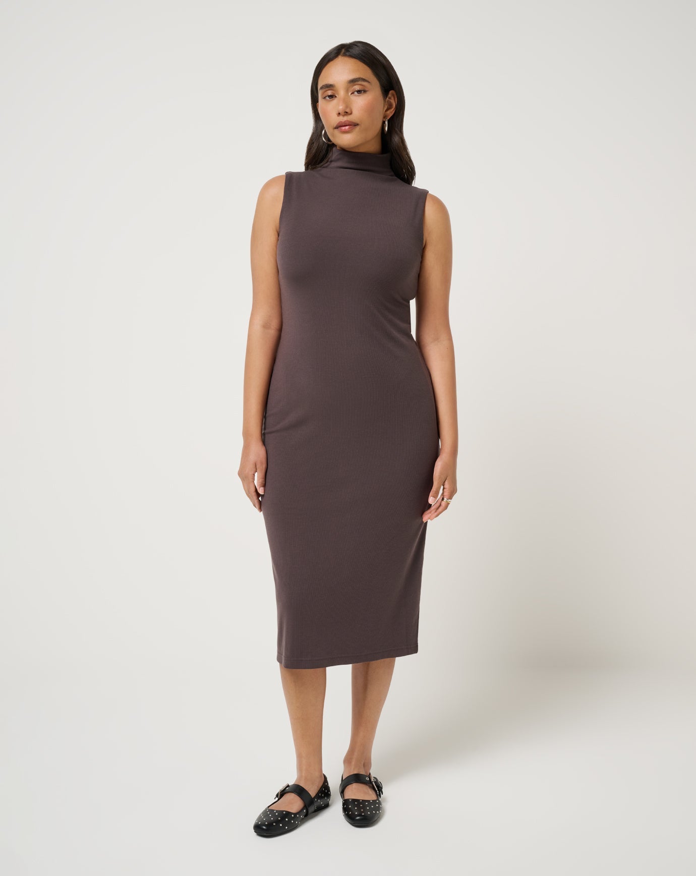 Cloud Rib Mock Neck Dress - Travis Mathew