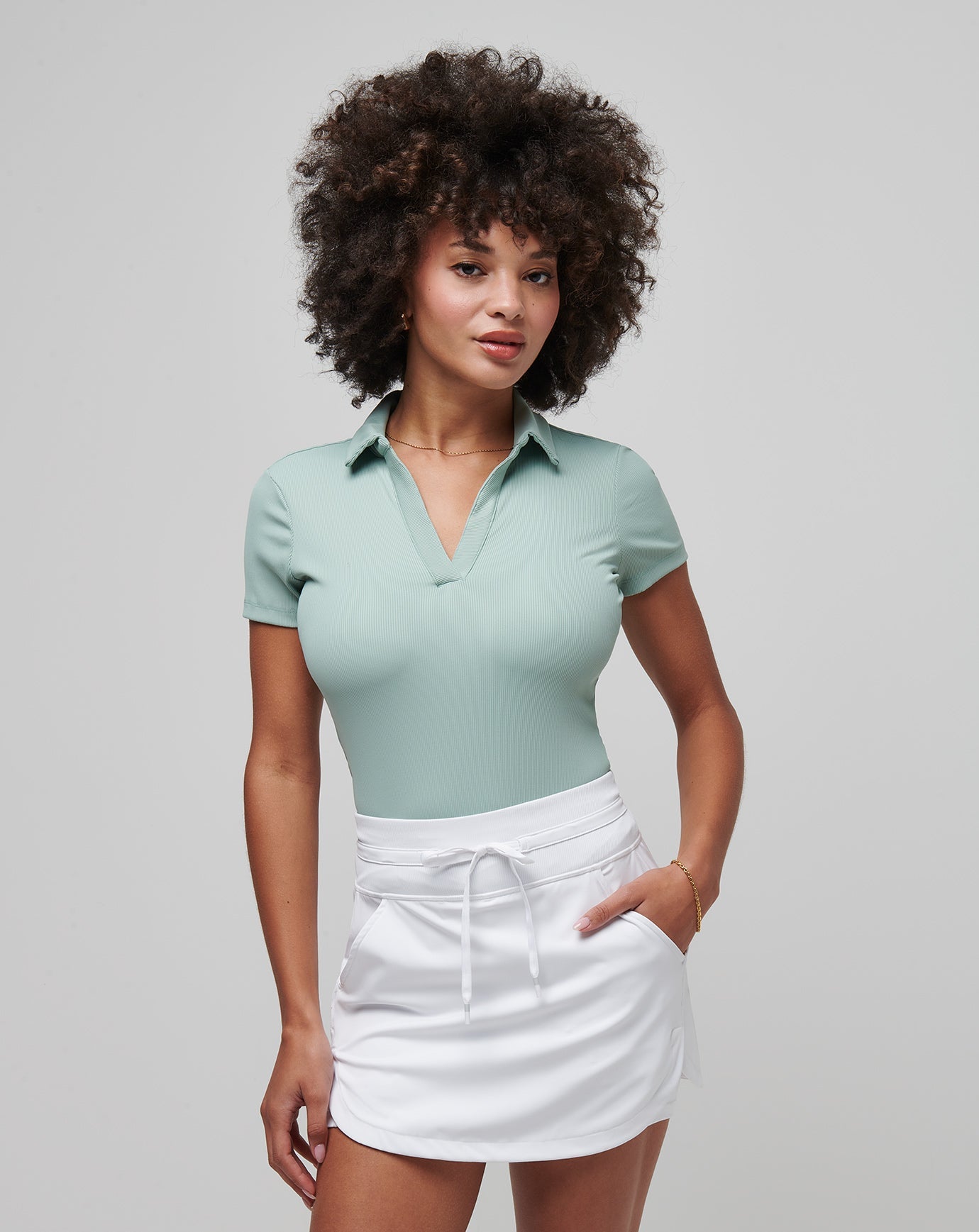 Moveknit Vneck Polo - Travis Mathew